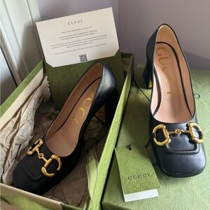 Gucci Mid-Heel Pump with Horsebit